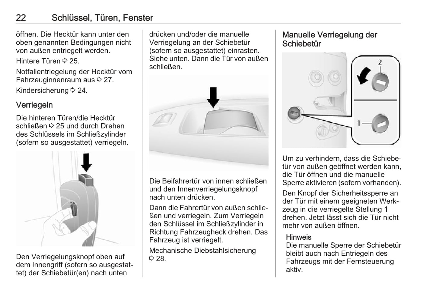 2017-2018 Opel Combo Owner's Manual | German