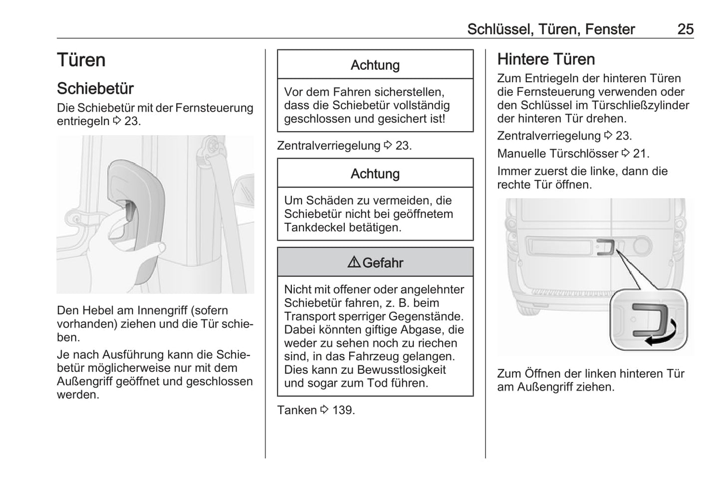 2017-2018 Opel Combo Owner's Manual | German
