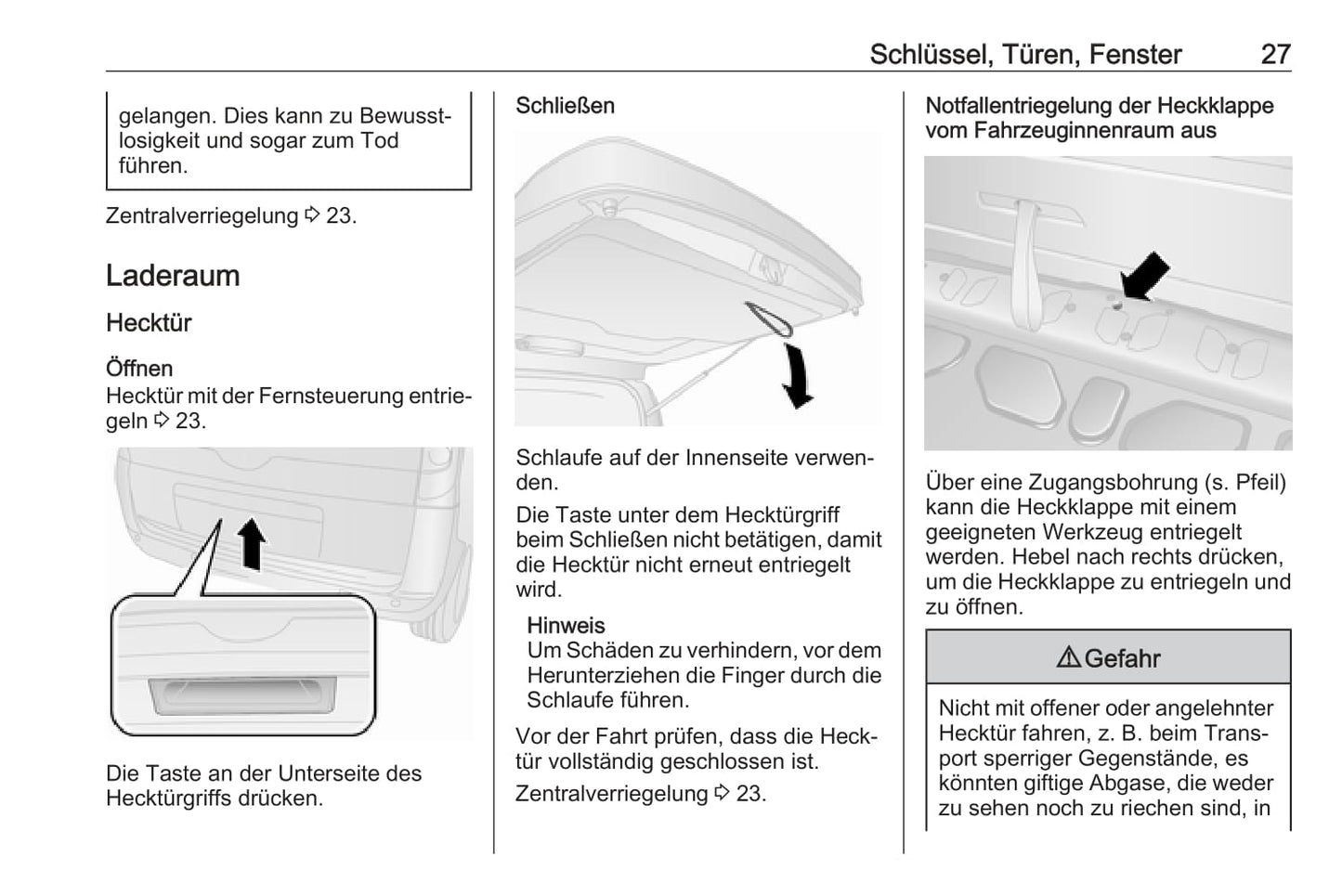 2017-2018 Opel Combo Owner's Manual | German