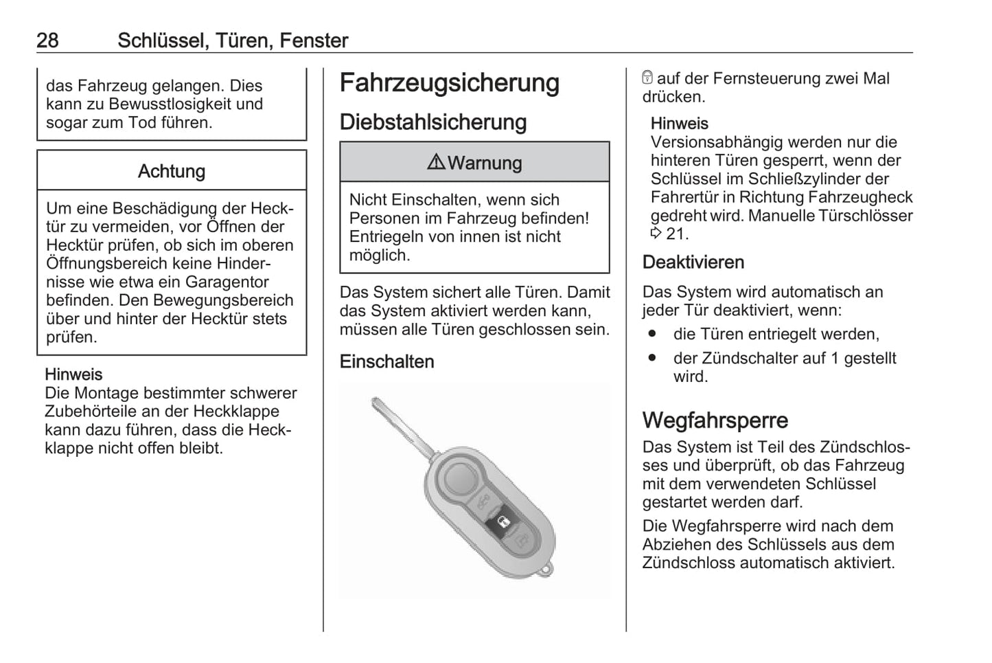 2017-2018 Opel Combo Owner's Manual | German