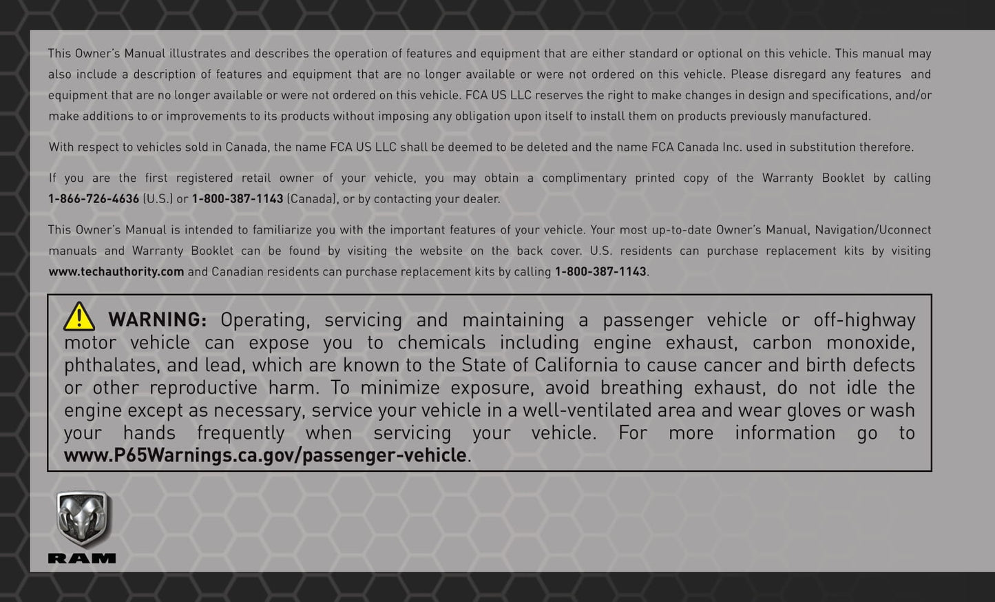 2021 Ram 1500 Owner's Manual | English