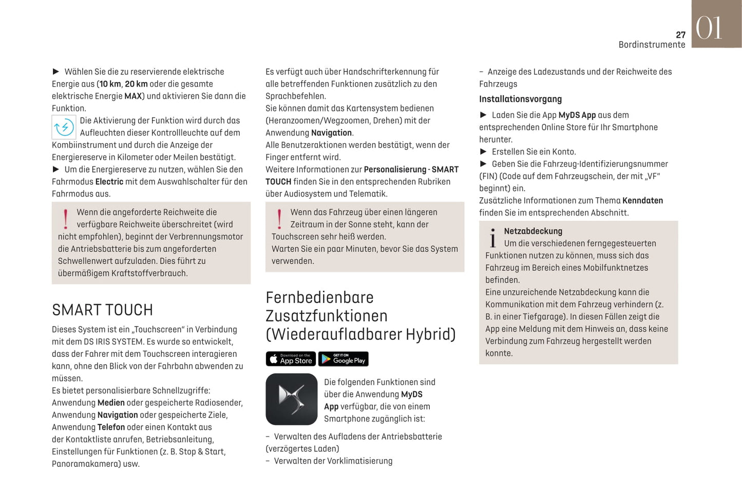2021-2022 DS Automobiles DS 4 Owner's Manual | German