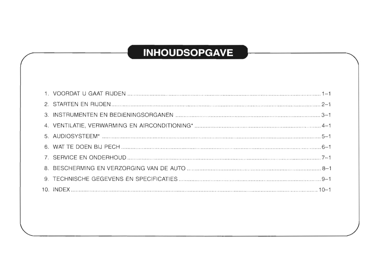 2001-2005 Daewoo Matiz Bedienungsanleitung | Niederländisch