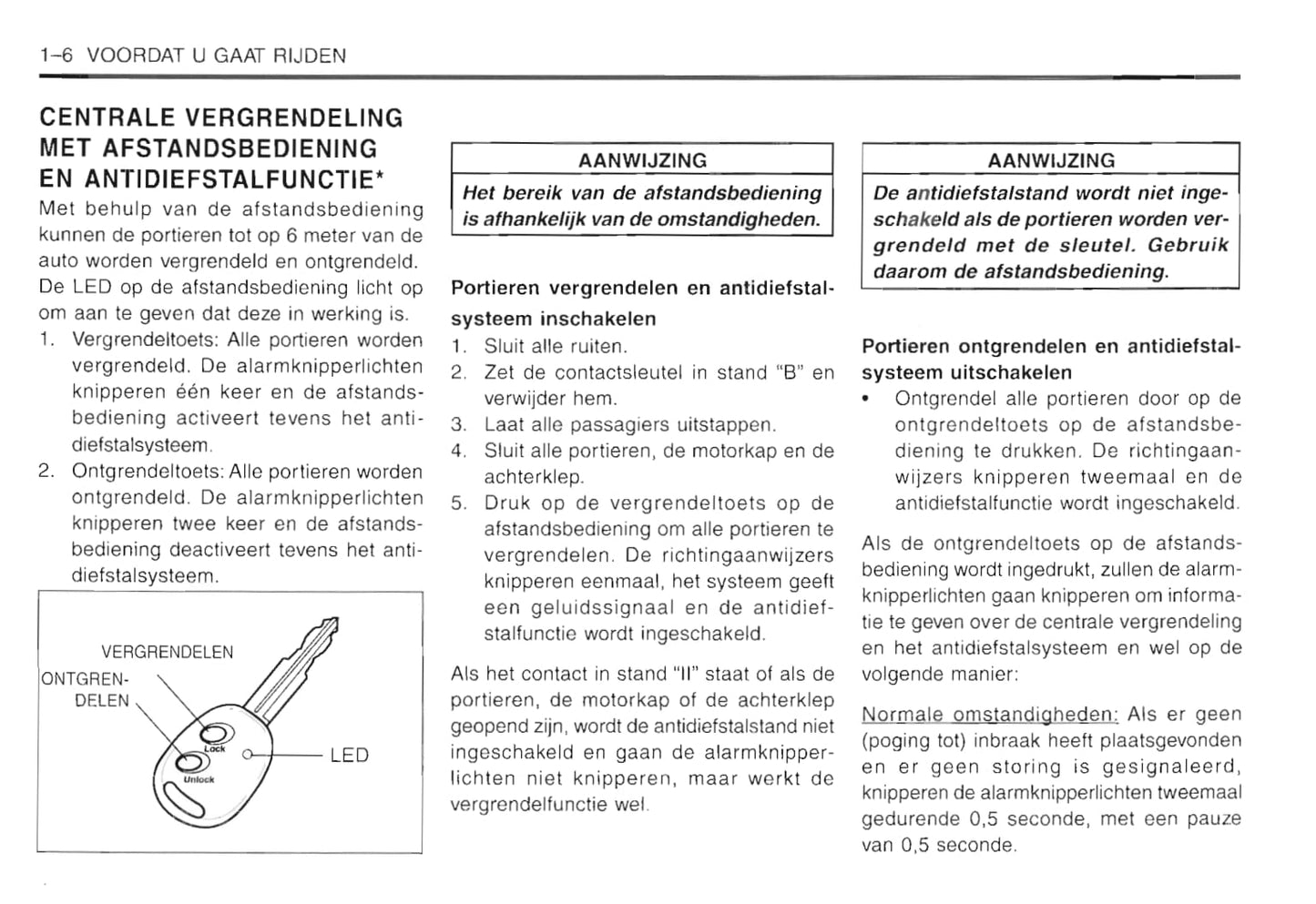 2001-2005 Daewoo Matiz Bedienungsanleitung | Niederländisch