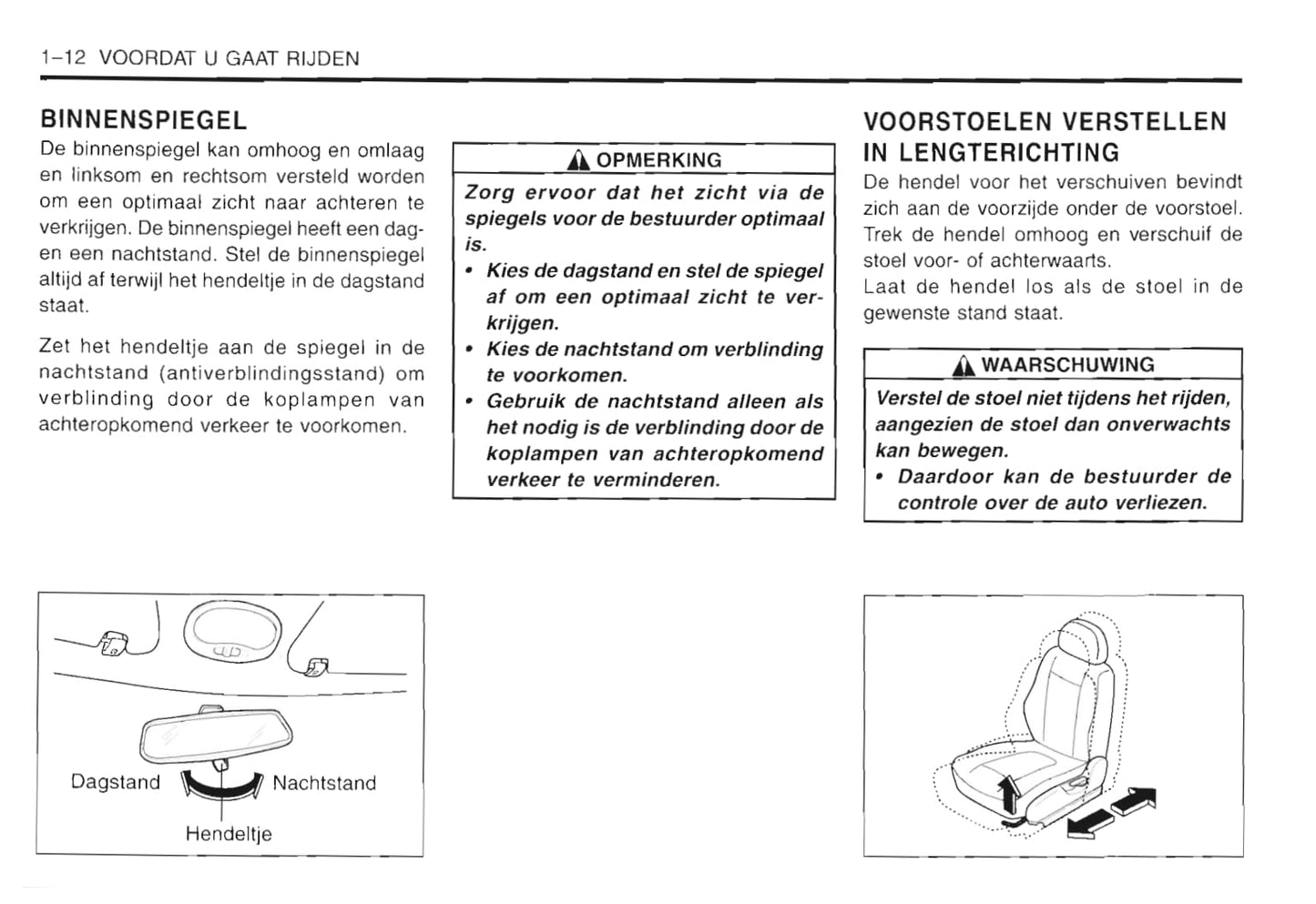 2001-2005 Daewoo Matiz Bedienungsanleitung | Niederländisch