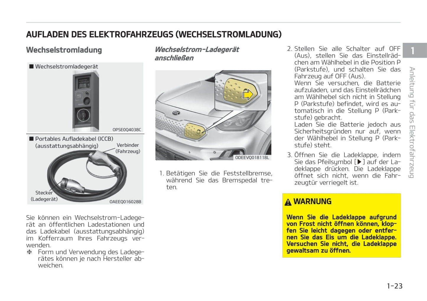 2021-2022 Kia e-Niro Bedienungsanleitung | Deutsch