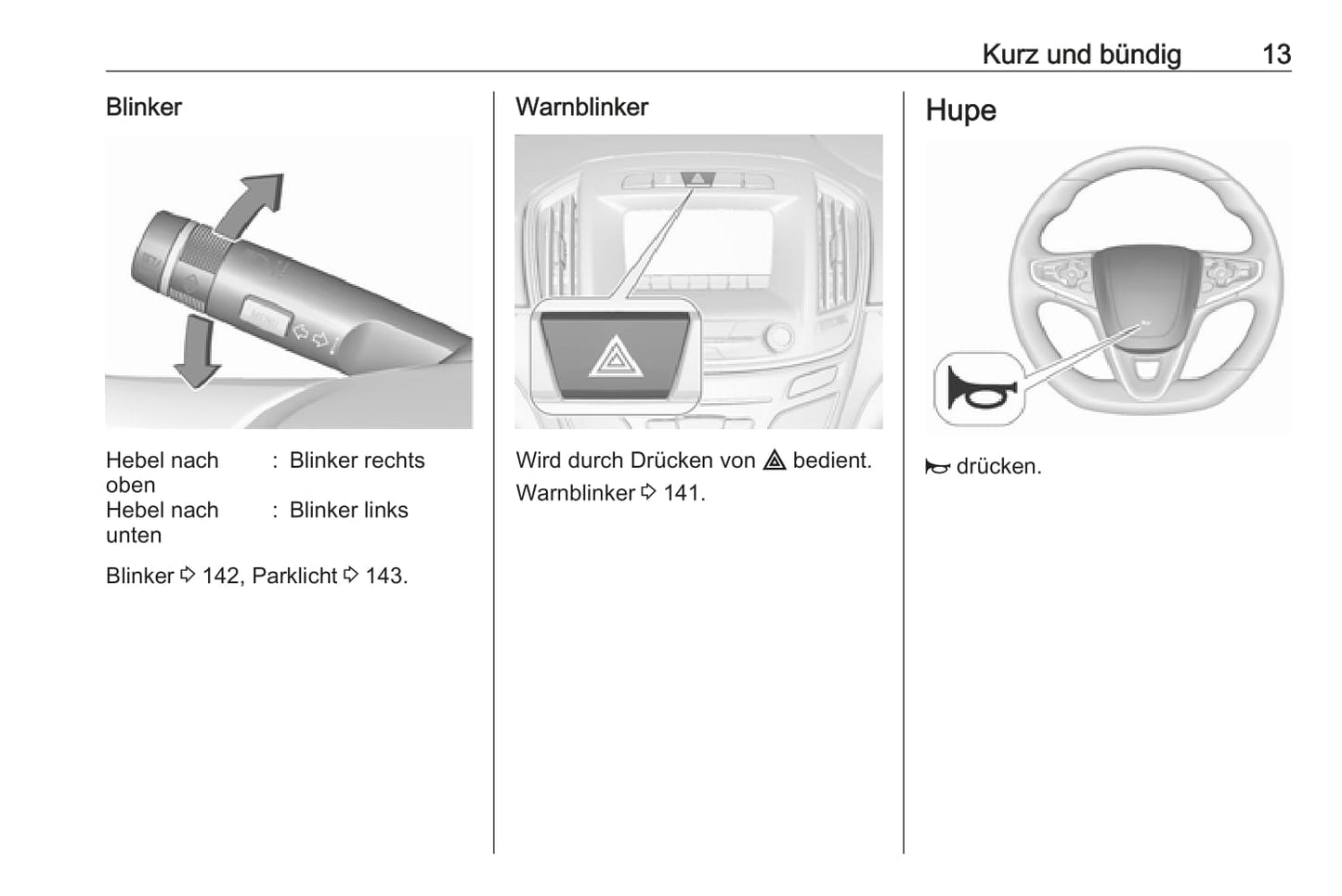 2016 Opel Insignia/Insignia Sports Tourer Owner's Manual | German
