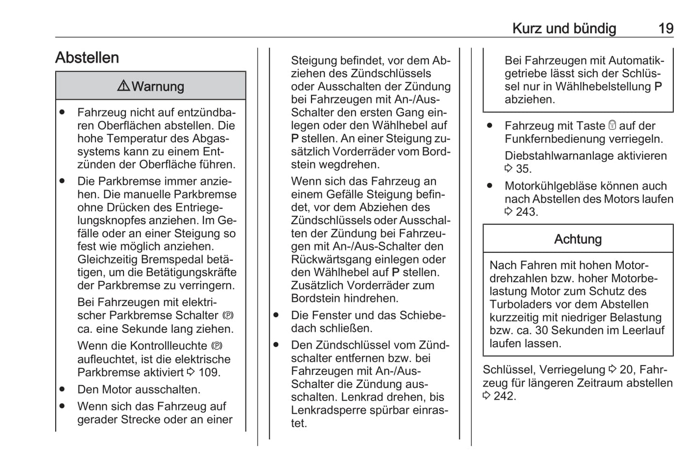 2016 Opel Insignia/Insignia Sports Tourer Owner's Manual | German