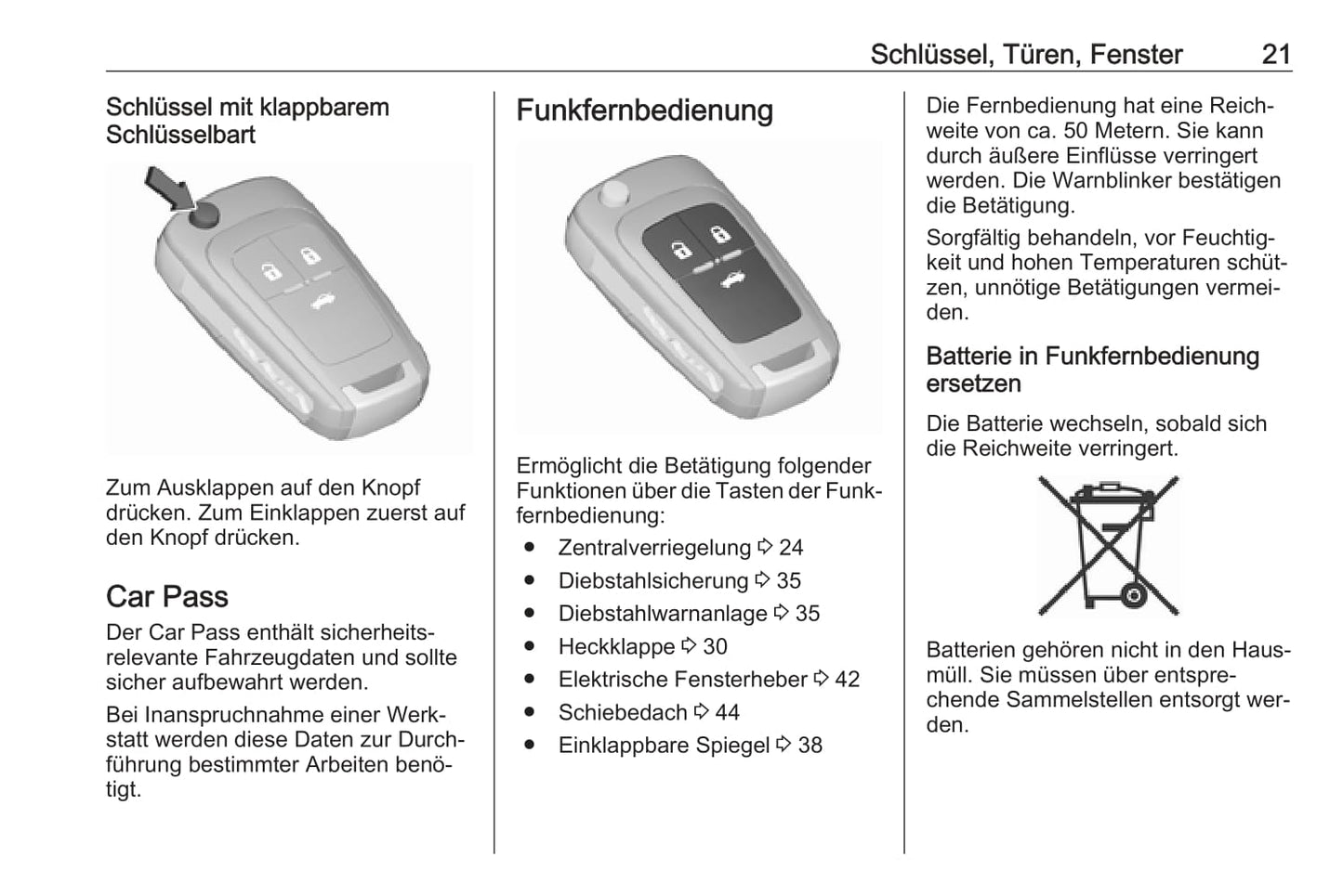 2016 Opel Insignia/Insignia Sports Tourer Owner's Manual | German