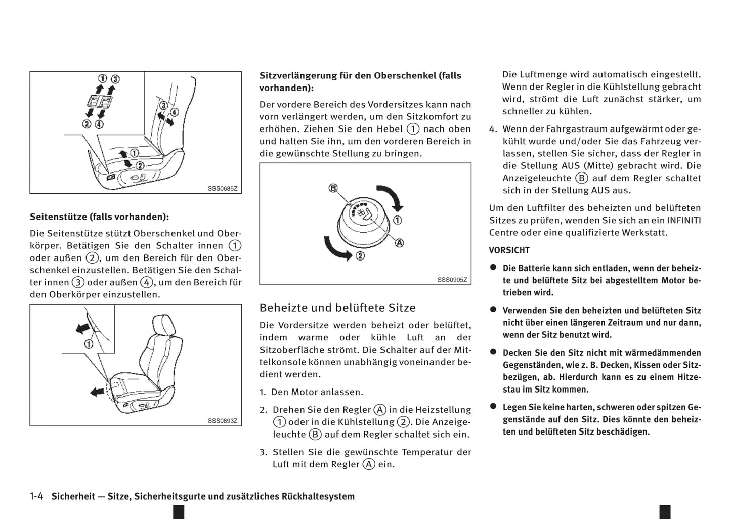 2016-2017 Infiniti QX70 Owner's Manual | German