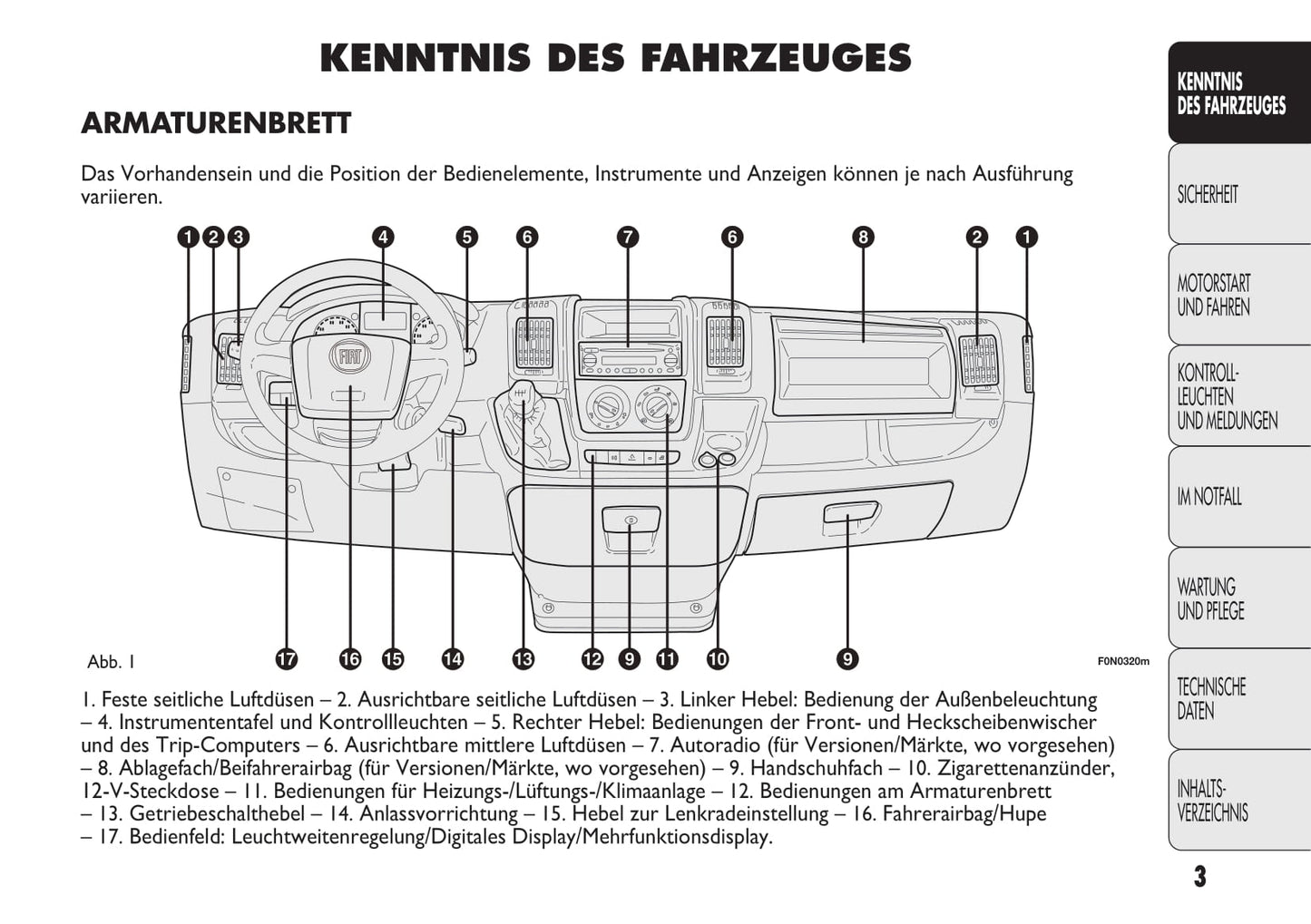 2013-2014 Fiat Ducato Euro 4 Bedienungsanleitung | Deutsch