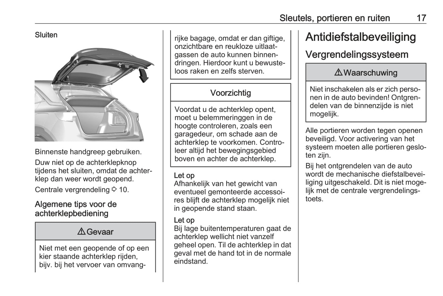 2021-2022 Opel Mokka/Mokka-e Owner's Manual | Dutch