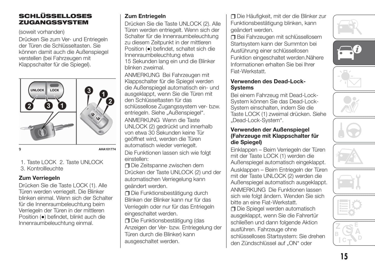 2016-2017 Fiat Fullback Owner's Manual | German