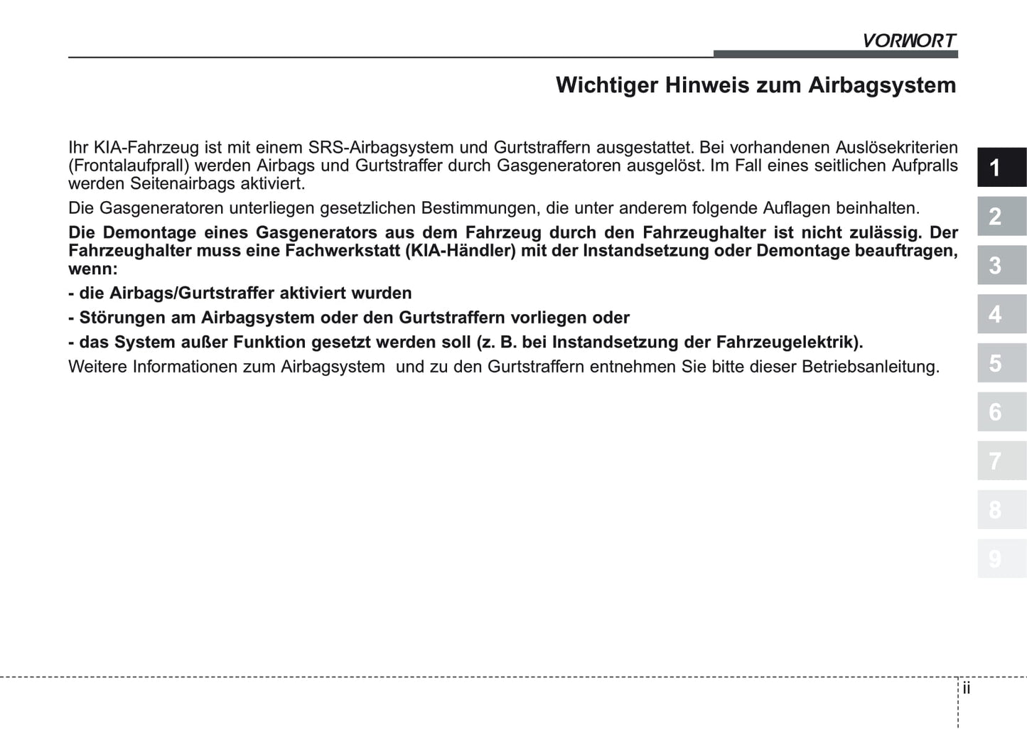 2007-2008 Kia Carens Bedienungsanleitung | Deutsch