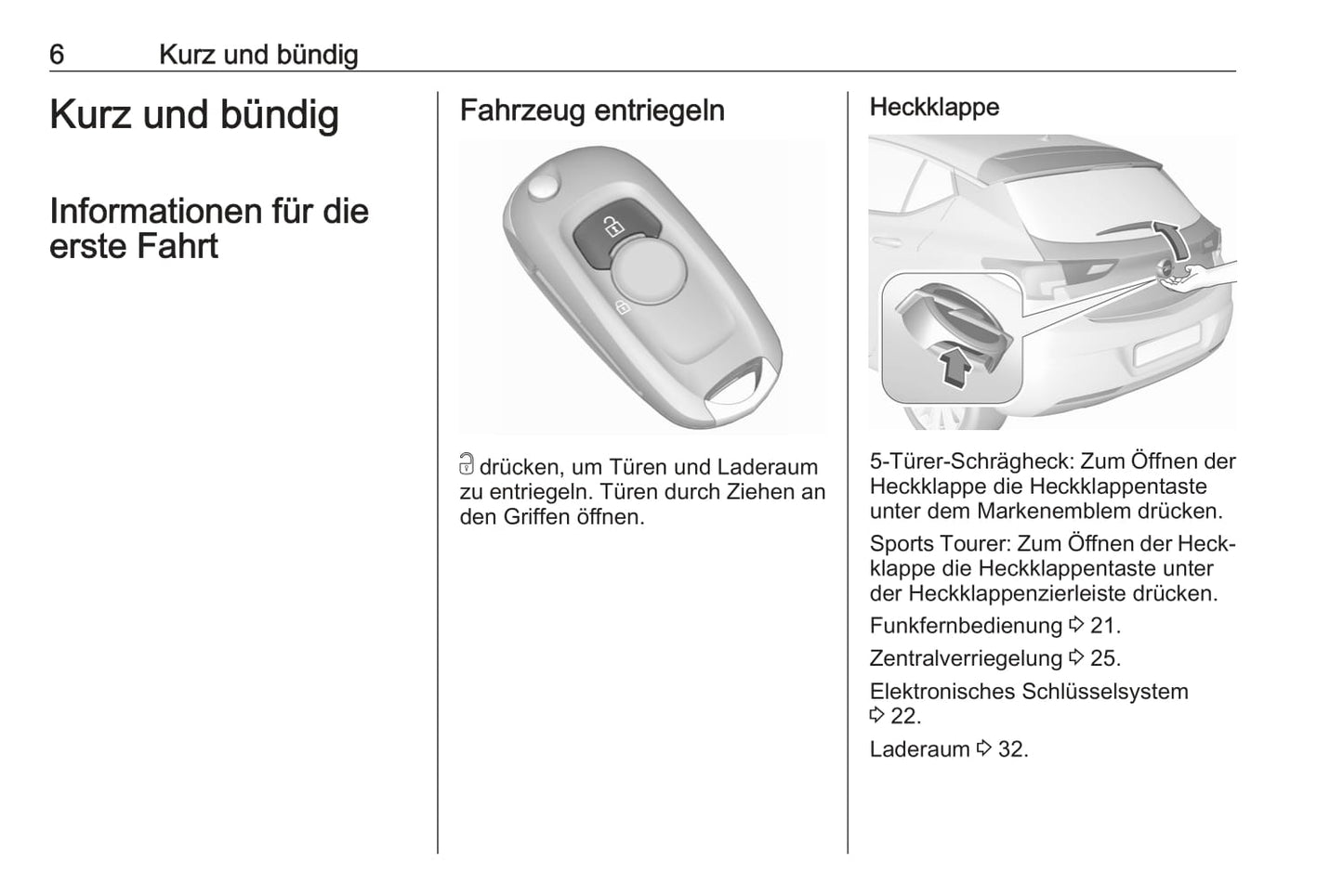 2020-2021 Opel Astra Owner's Manual | German