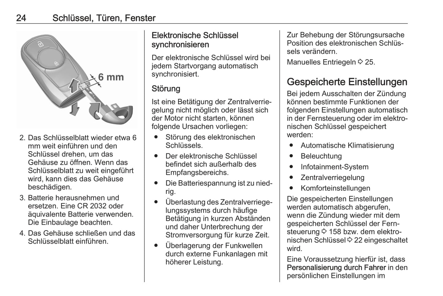 2020-2021 Opel Astra Owner's Manual | German