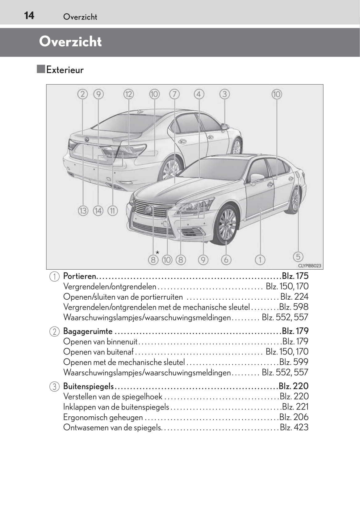 2015-2016 Lexus LS 600h/LS 600hL Bedienungsanleitung | Niederländisch
