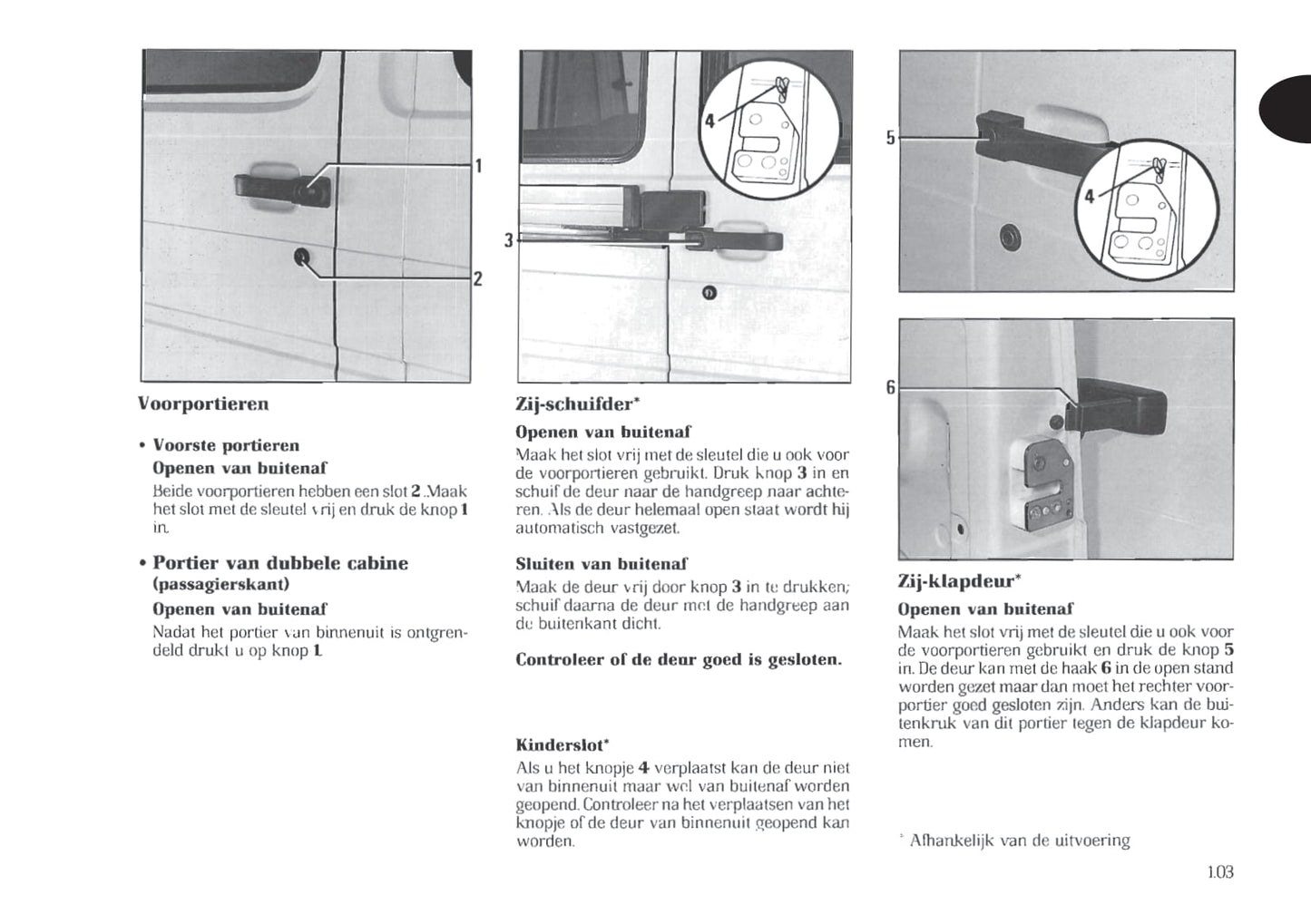 1998-1999 Renault Trafic Bedienungsanleitung | Niederländisch