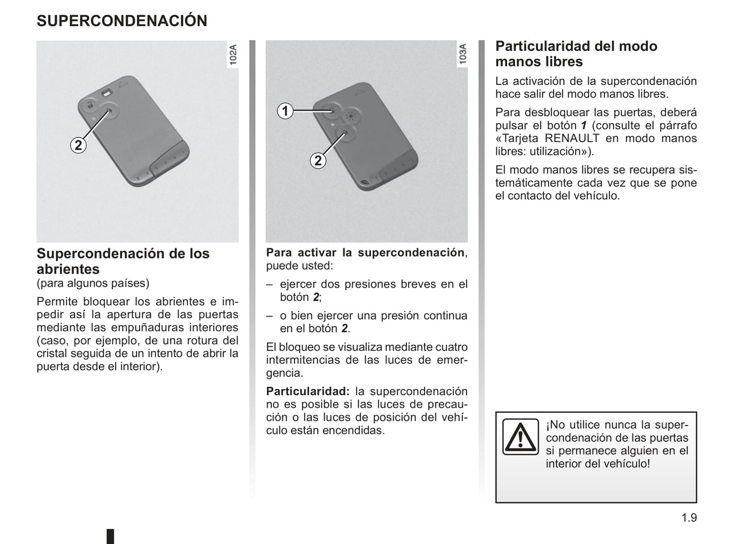 2009-2010 Renault Vel Satis Bedienungsanleitung | Spanisch
