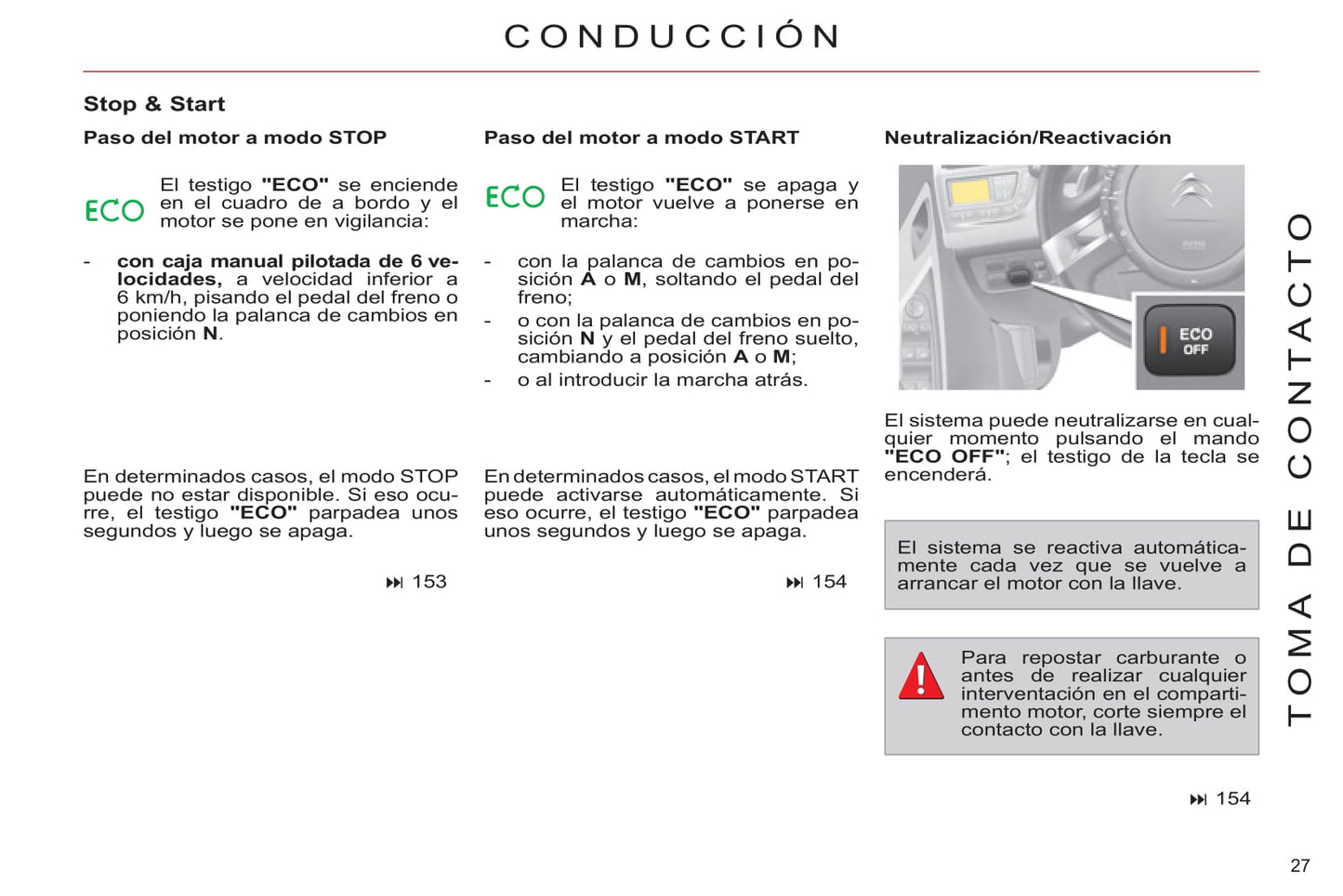 2011-2013 Citroën C4 Picasso/Grand C4 Picasso Owner's Manual | Spanish