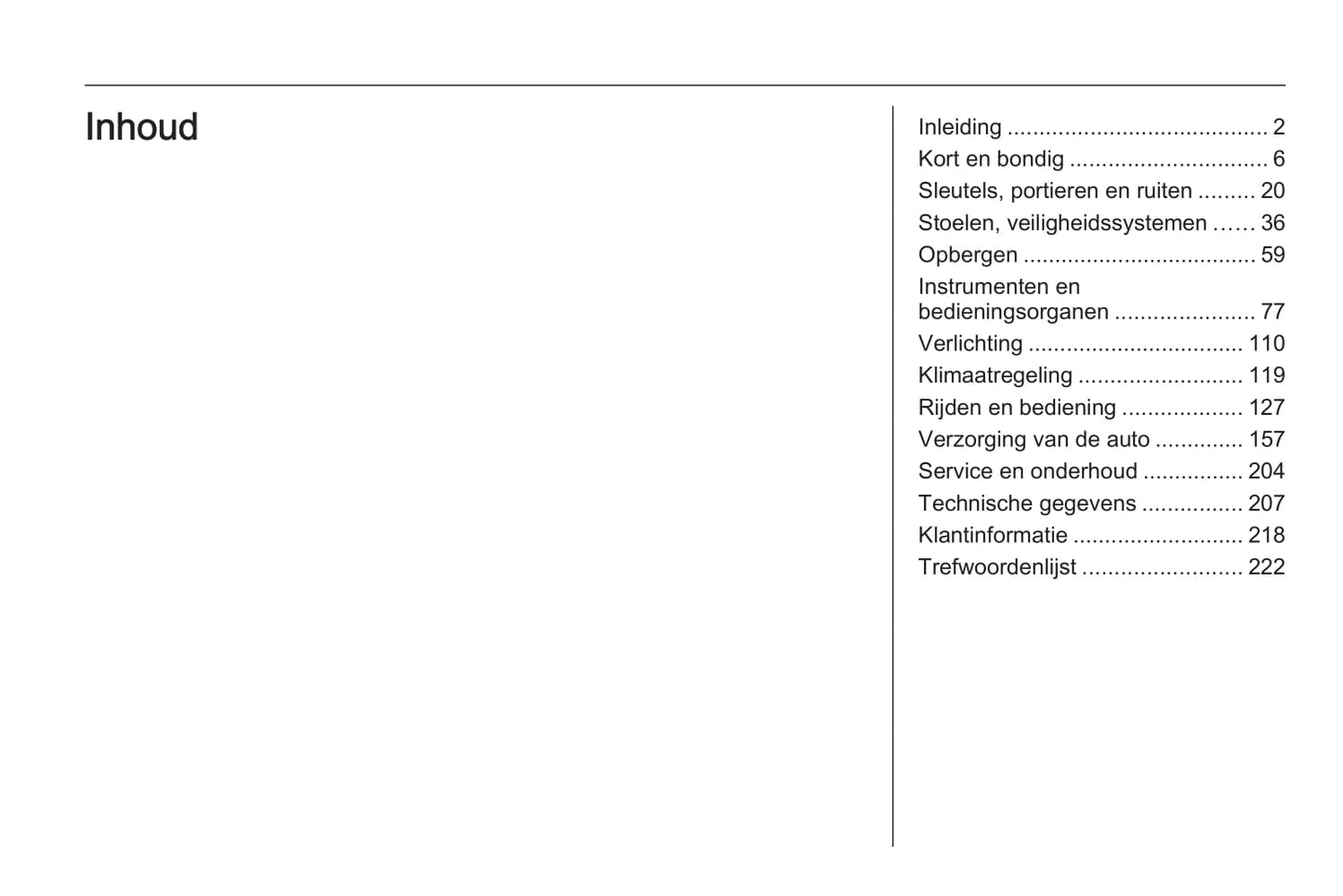 2015-2016 Opel Antara Owner's Manual | Dutch