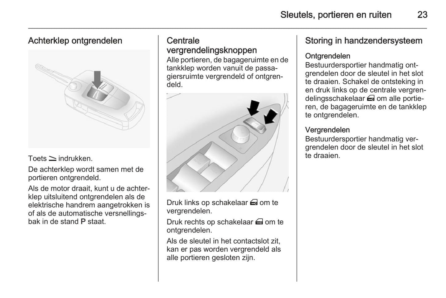 2015-2016 Opel Antara Owner's Manual | Dutch