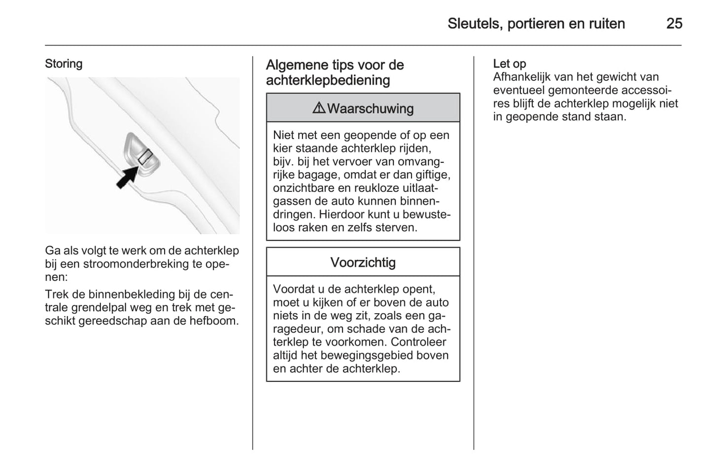 2015-2016 Opel Antara Owner's Manual | Dutch