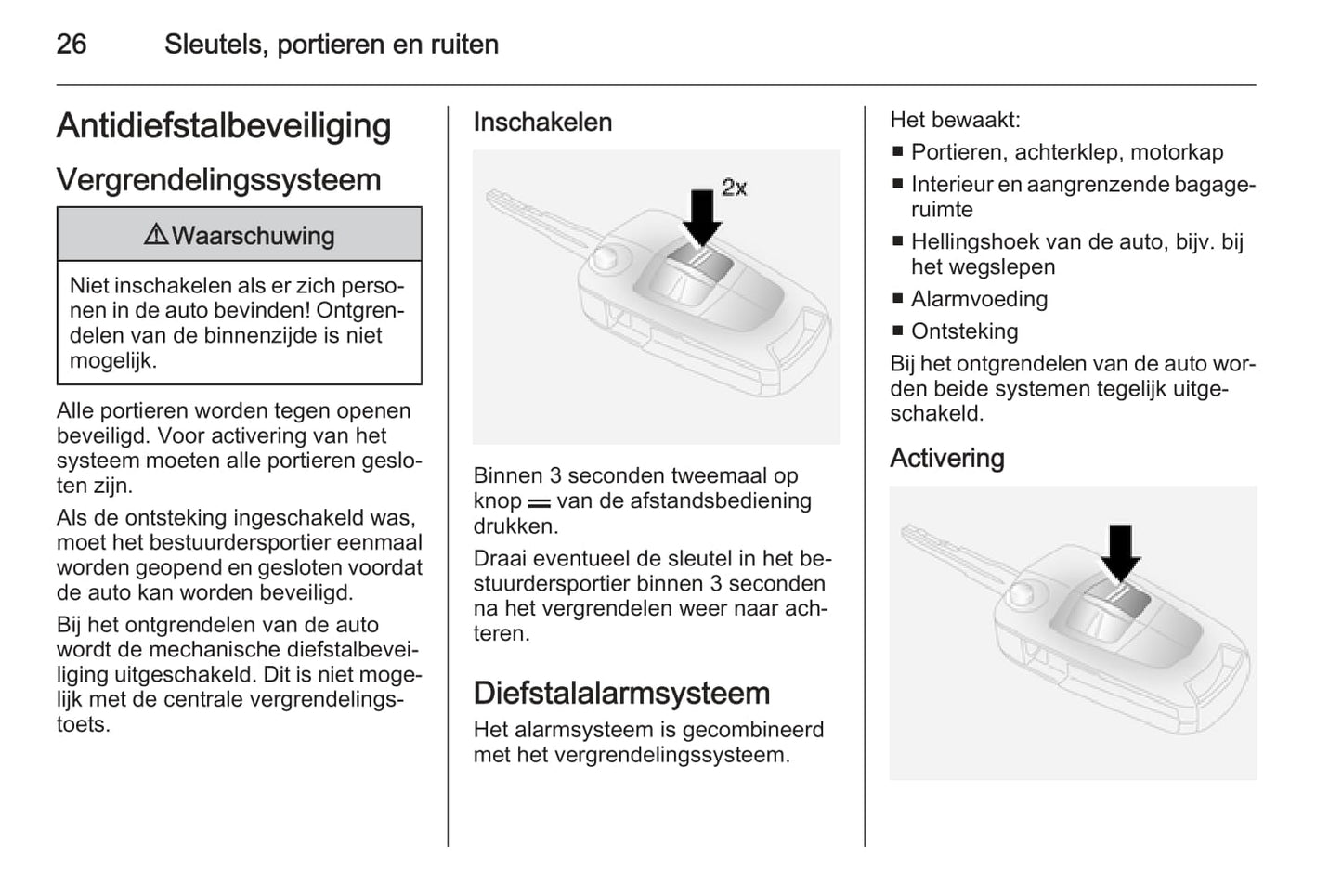 2015-2016 Opel Antara Owner's Manual | Dutch