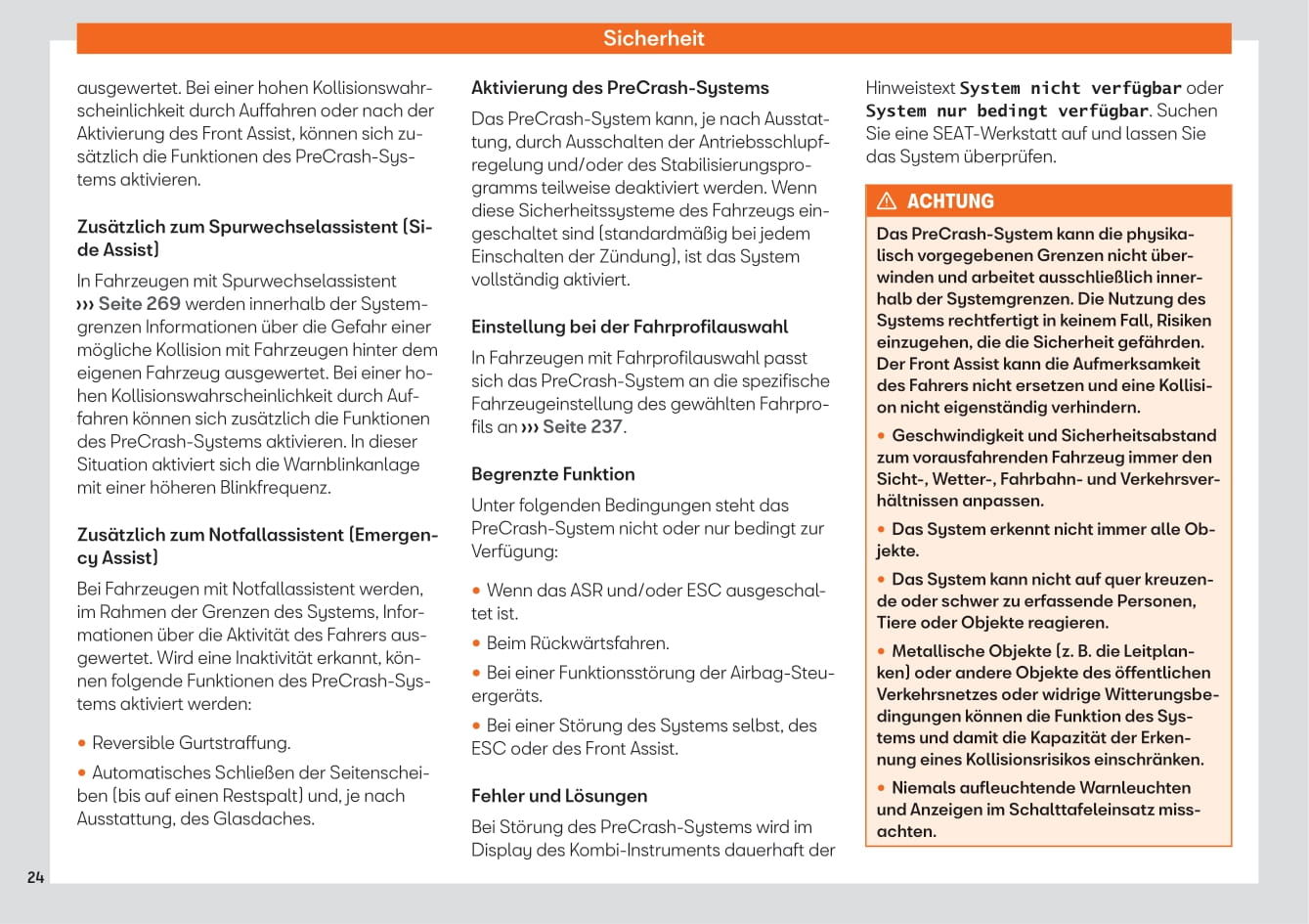 2021-2022 Seat Ateca Owner's Manual | German