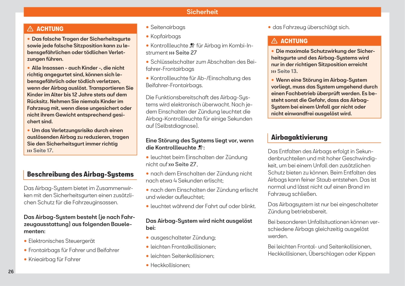 2021-2022 Seat Ateca Owner's Manual | German