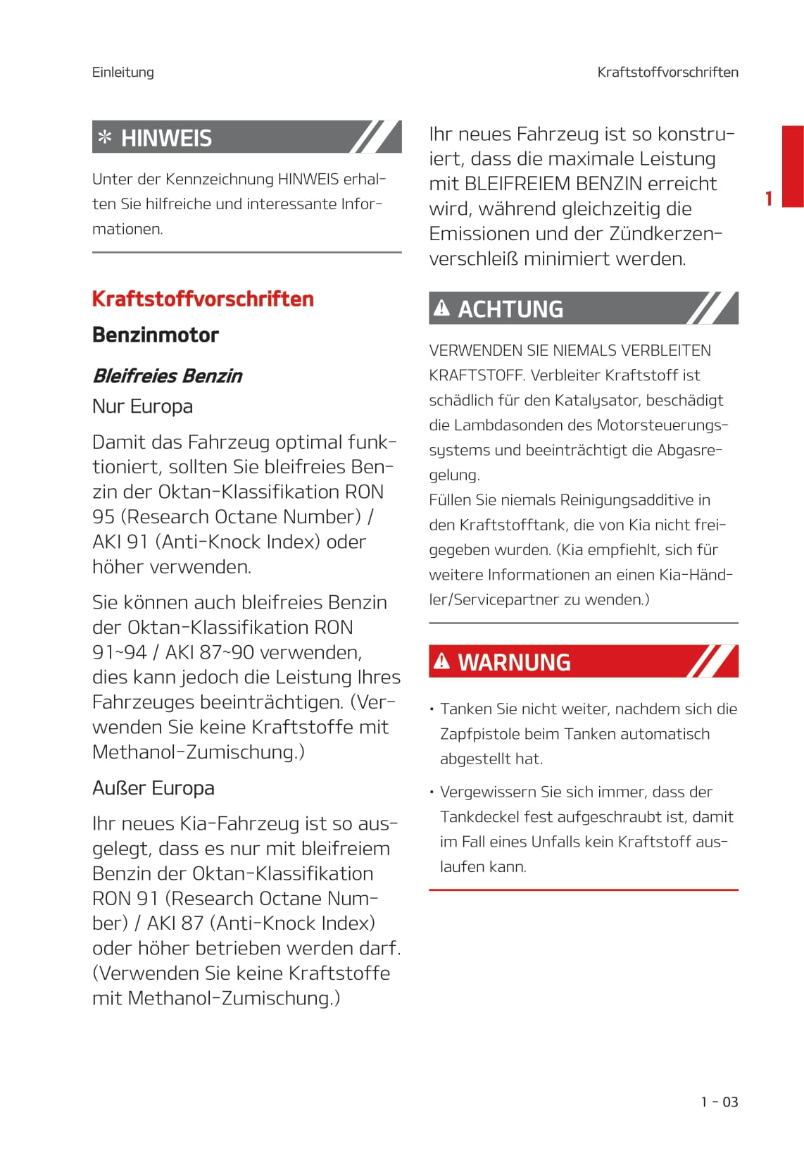 2021-2022 Kia Rio Bedienungsanleitung | Deutsch