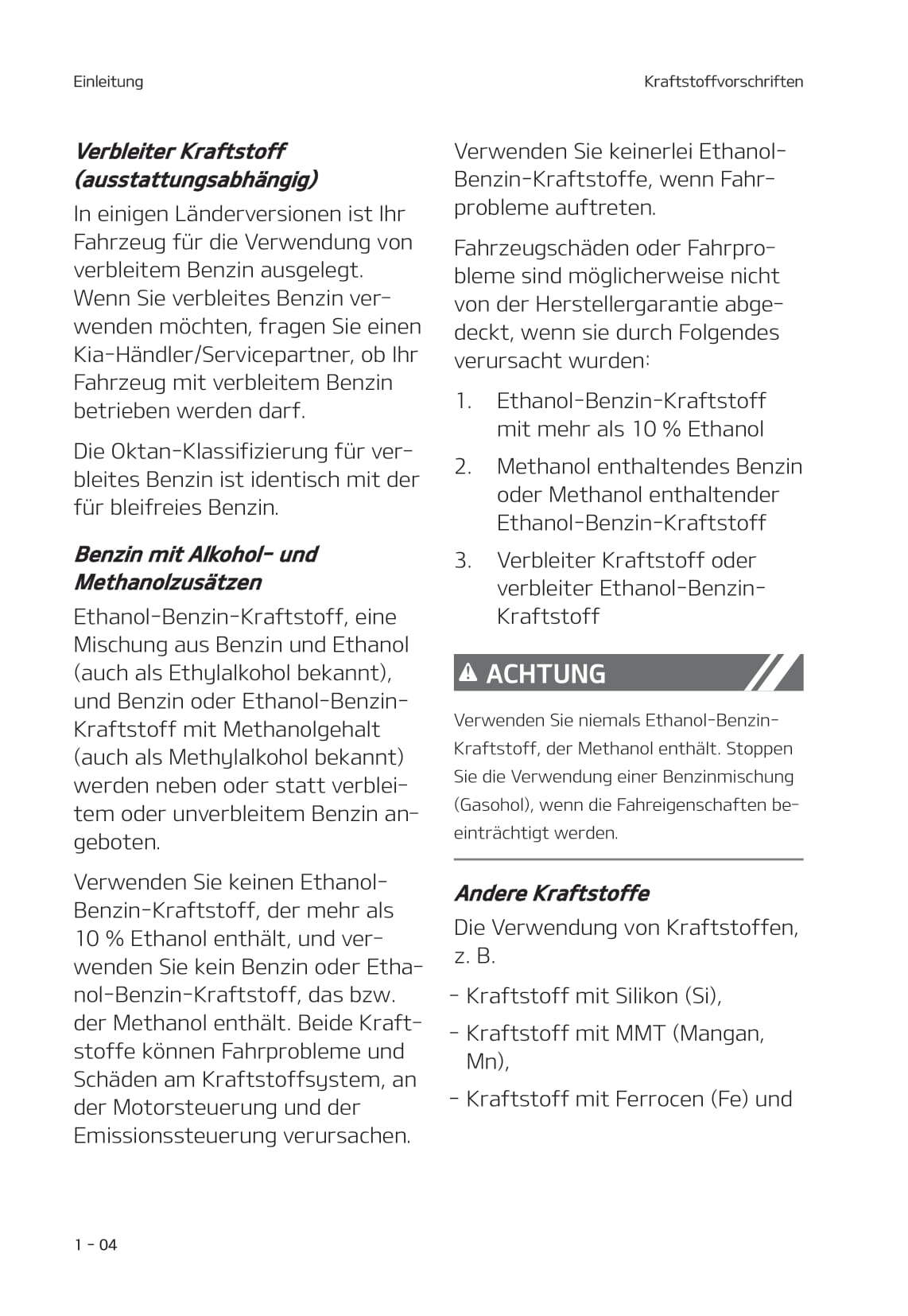 2021-2022 Kia Rio Bedienungsanleitung | Deutsch