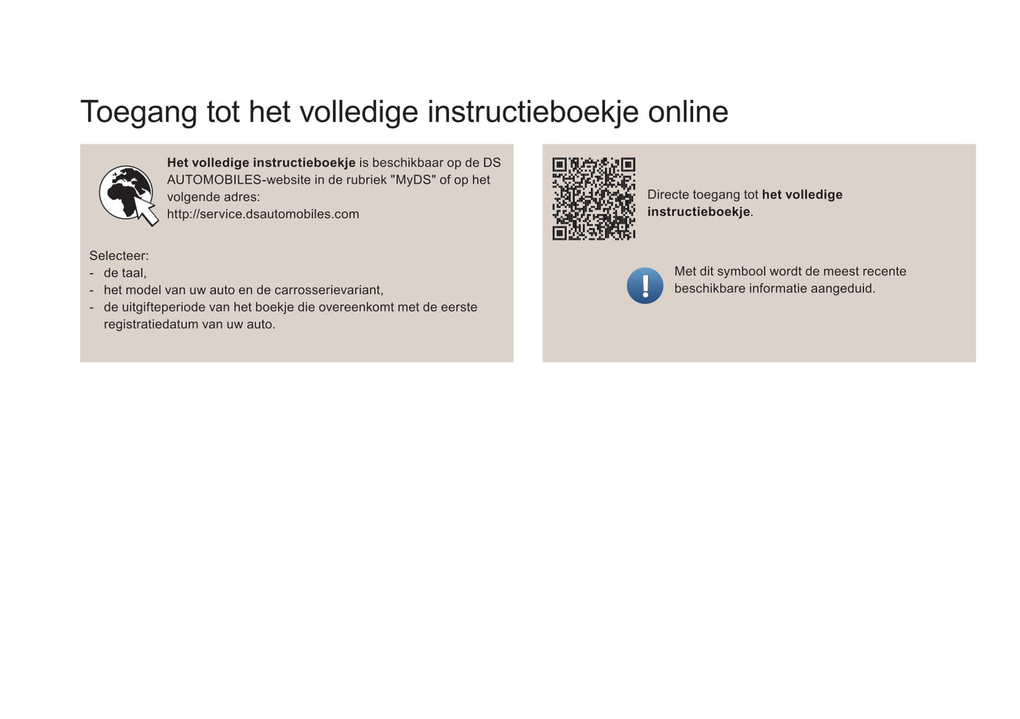 2017-2018 DS Automobiles DS 4 Owner's Manual | Dutch