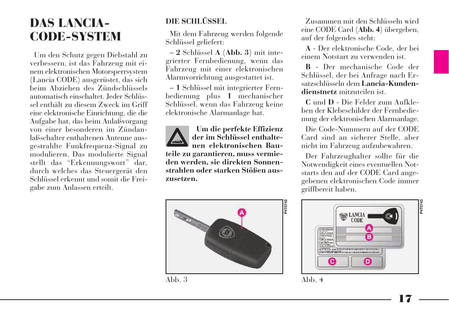 2001-2005 Lancia Lybra Bedienungsanleitung | Deutsch