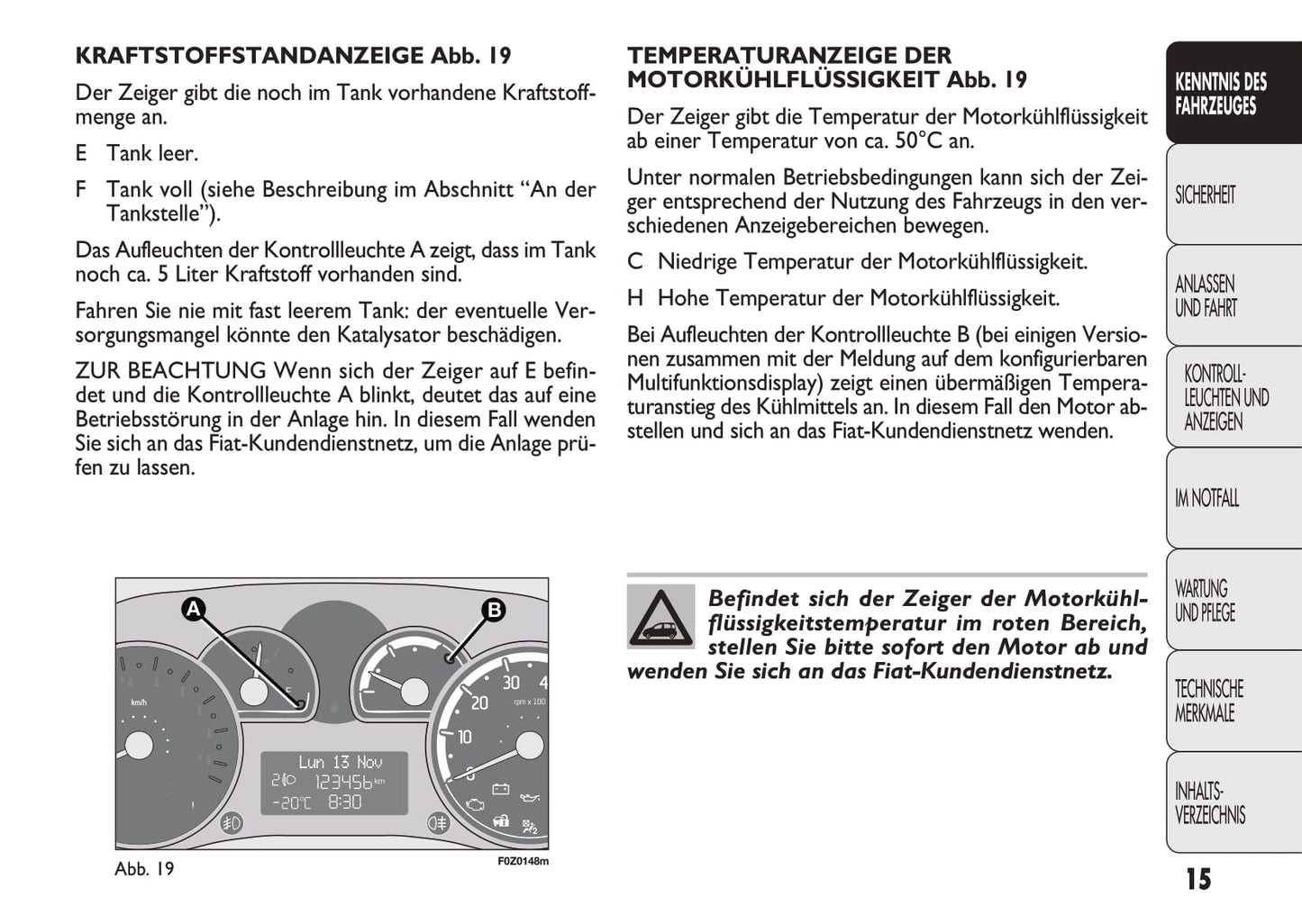 2011-2012 Fiat Panda Bedienungsanleitung | Deutsch