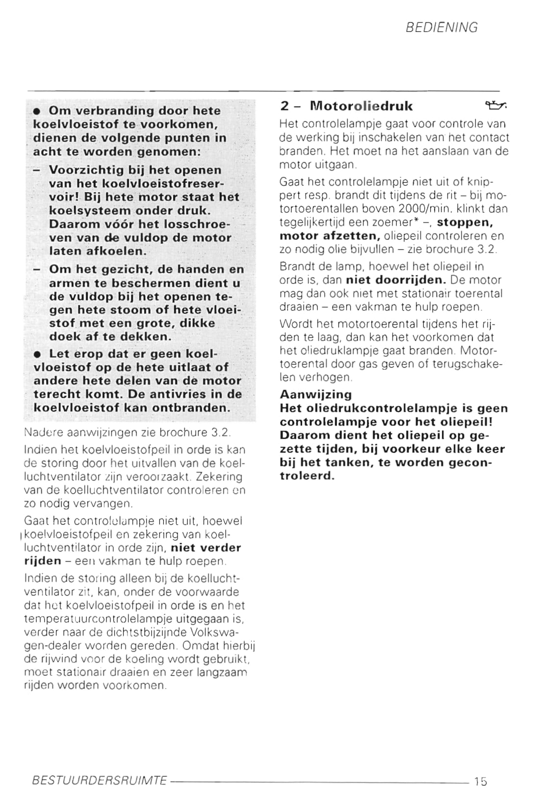 1998-2002 Volkswagen Golf Bedienungsanleitung | Niederländisch