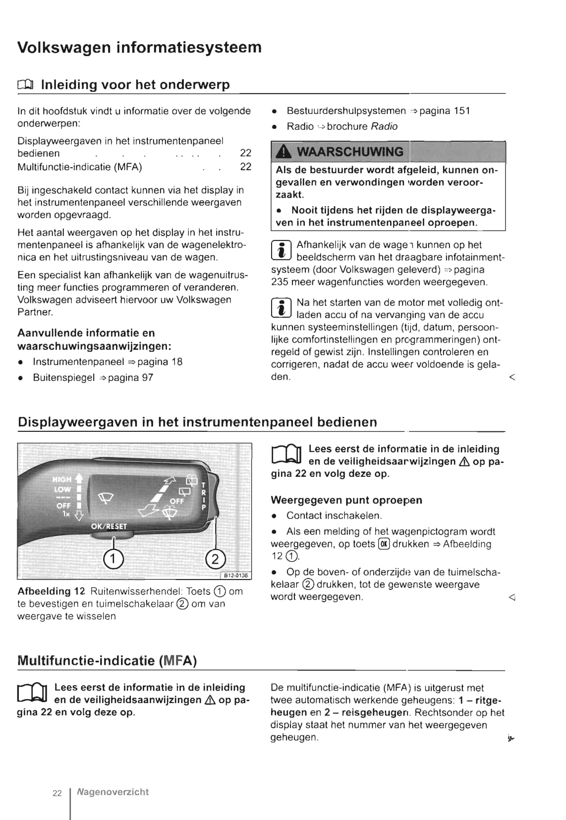 2012-2016 Volkswagen Up Bedienungsanleitung | Niederländisch