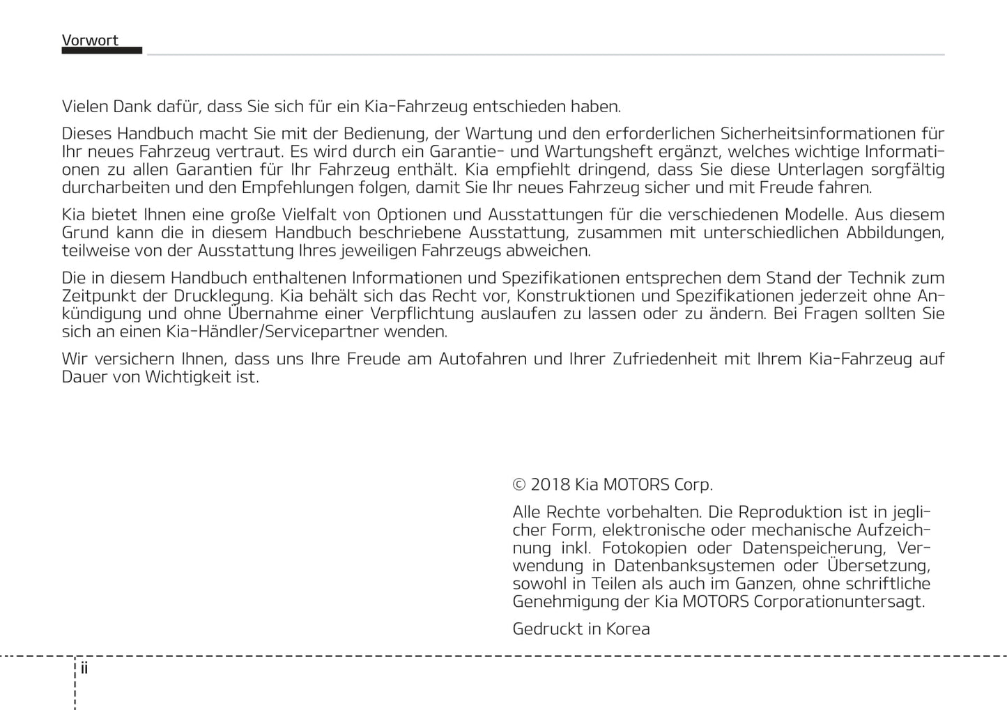 2018-2019 Kia Soul Bedienungsanleitung | Deutsch