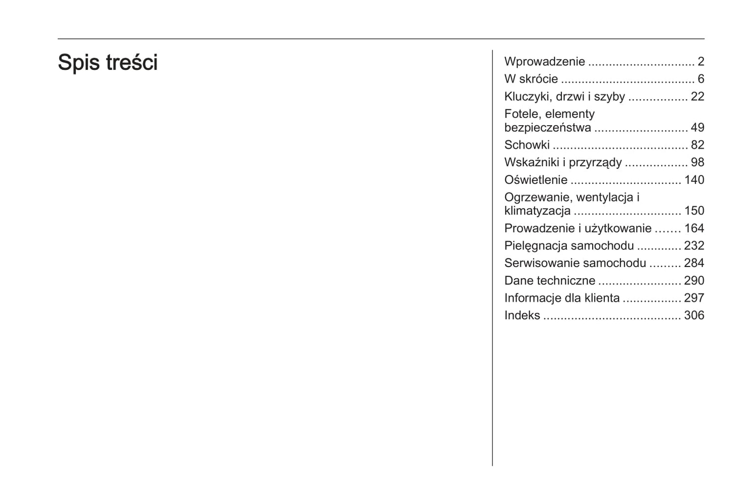 2020-2021 Opel Zafira Life Owner's Manual | Polish