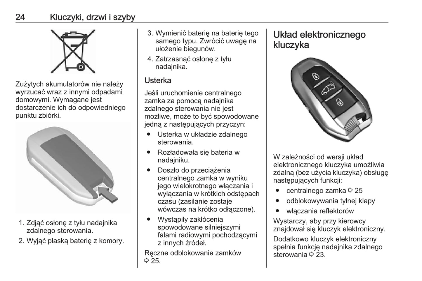 2020-2021 Opel Zafira Life Owner's Manual | Polish