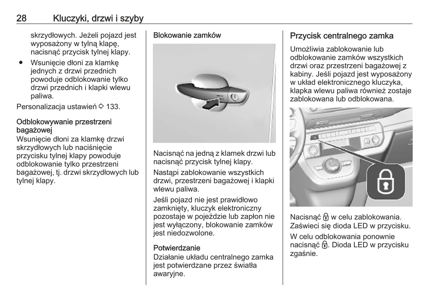 2020-2021 Opel Zafira Life Owner's Manual | Polish