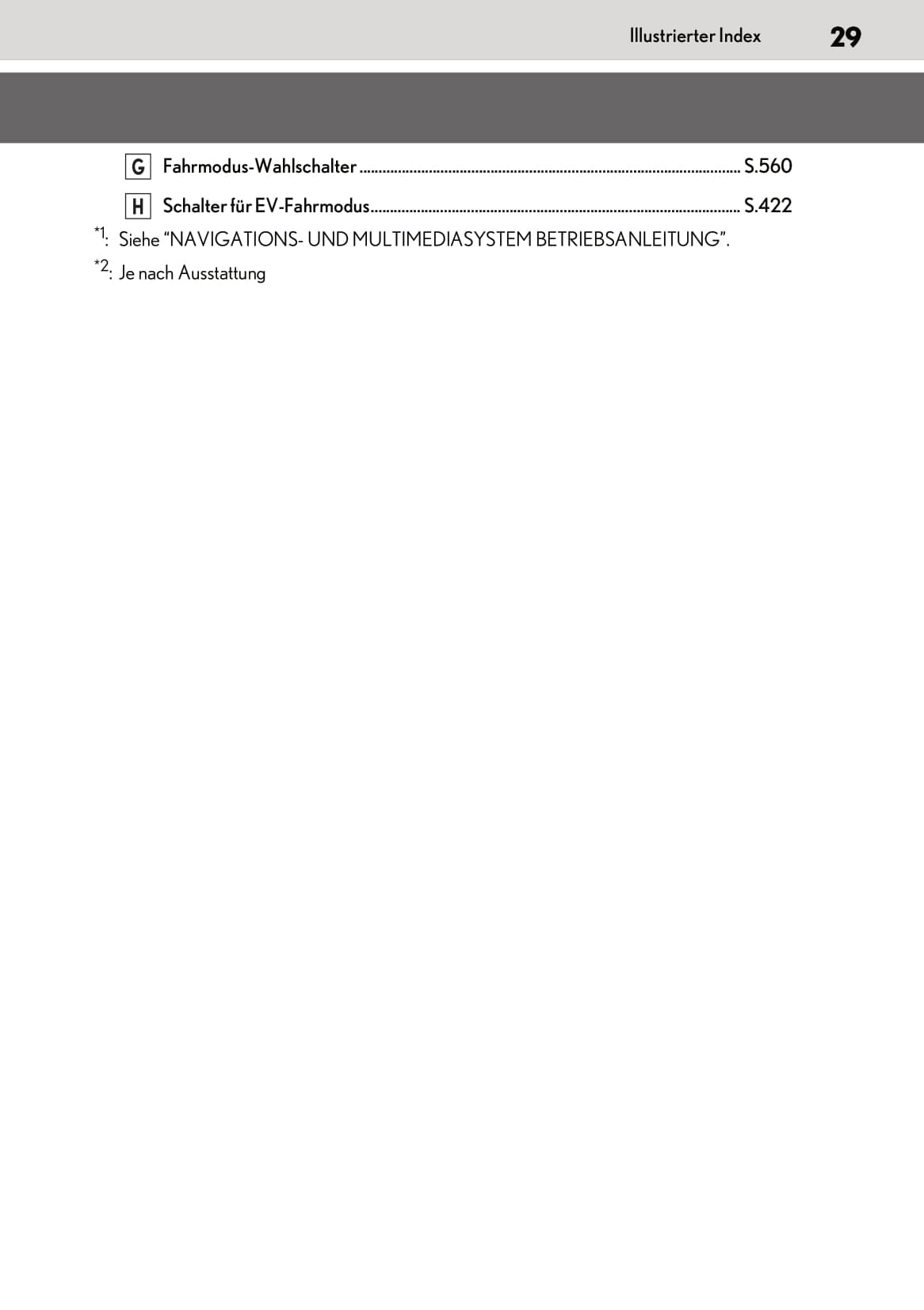 2019-2020 Lexus RX 450h/RX 450hL Owner's Manual | German