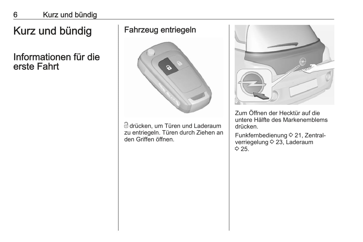 2017-2018 Opel Adam Owner's Manual | German