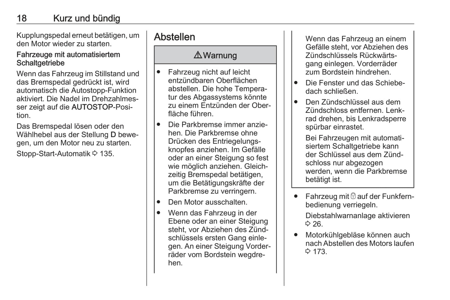 2017-2018 Opel Adam Owner's Manual | German