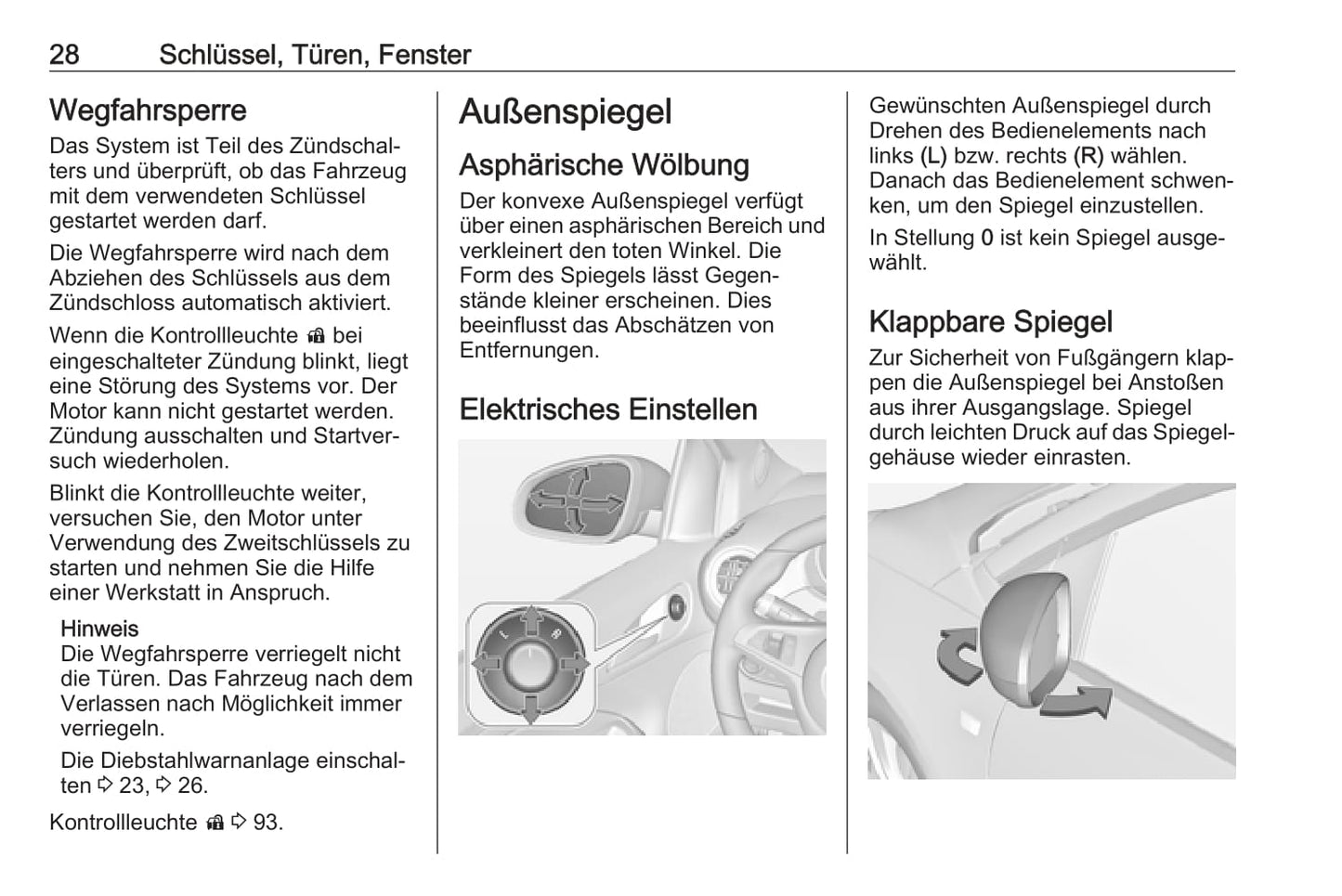 2017-2018 Opel Adam Owner's Manual | German