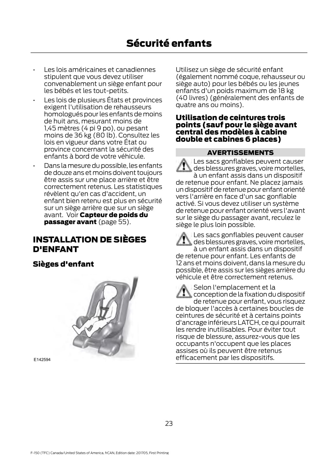 2018 Ford F-150 Bedienungsanleitung | Französisch