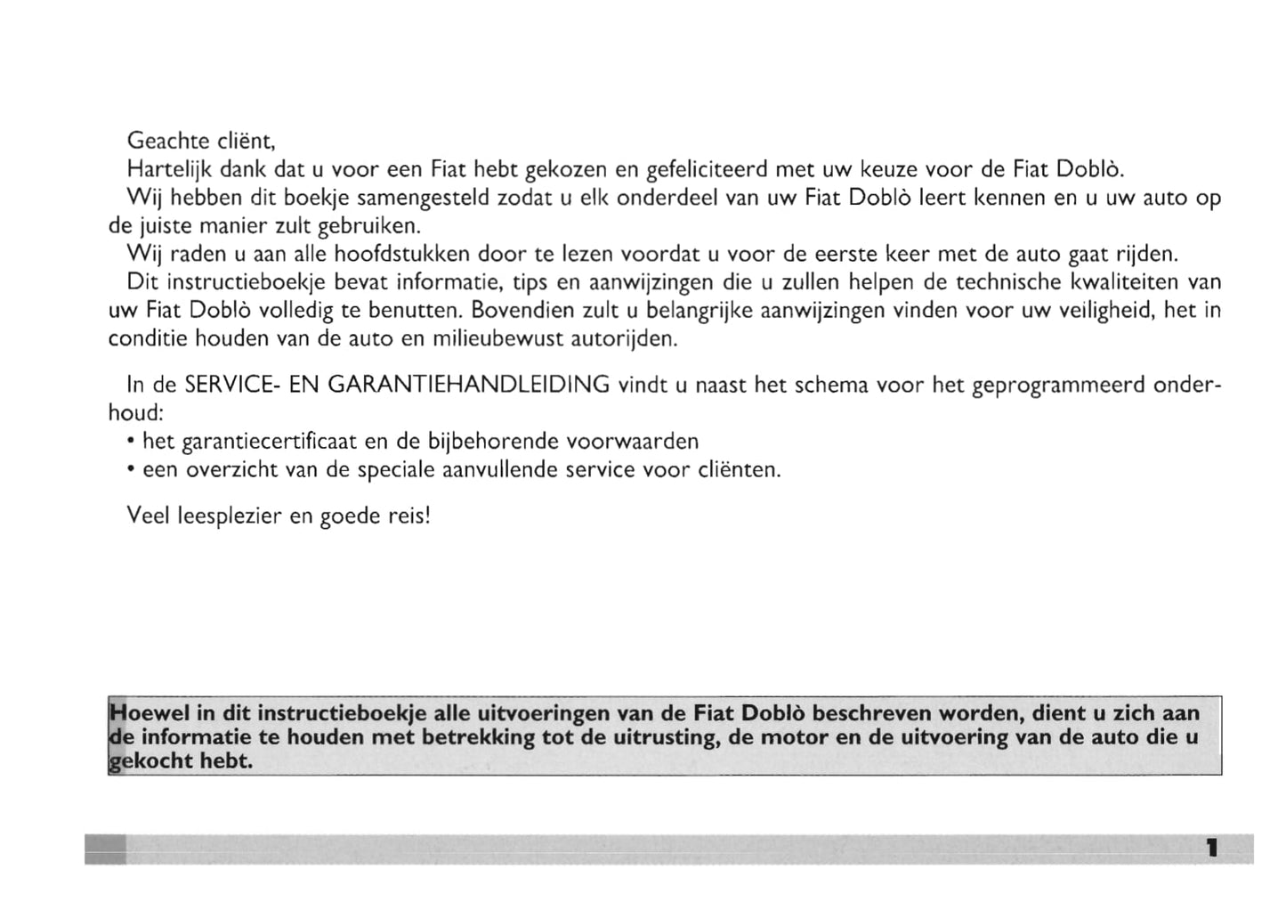 2003-2004 Fiat Doblò Bedienungsanleitung | Niederländisch