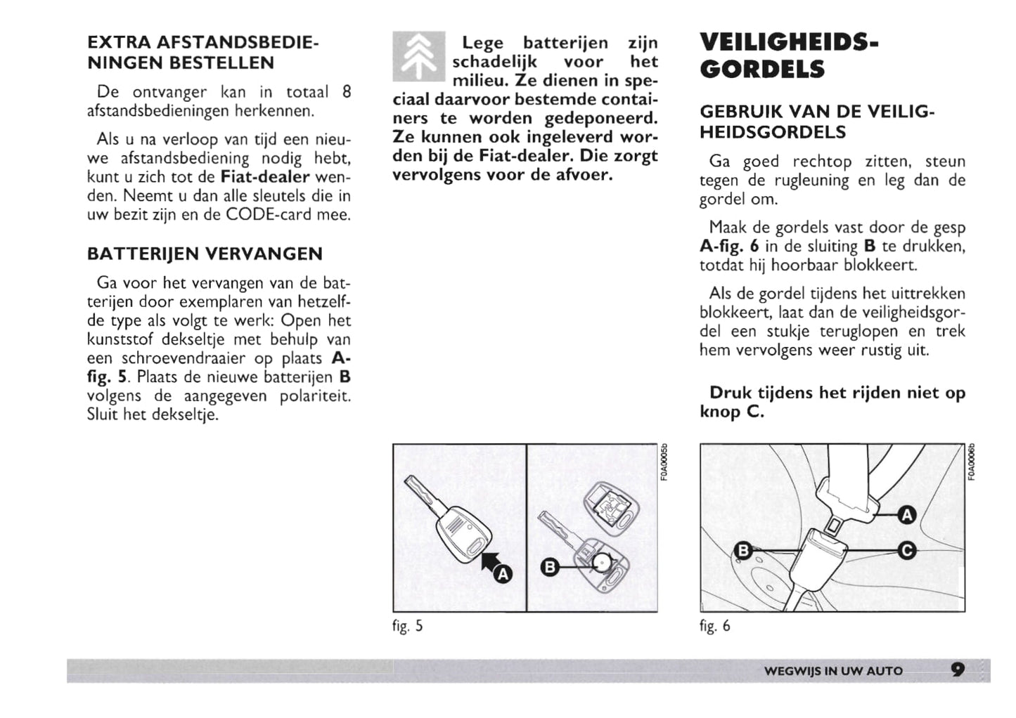 2003-2004 Fiat Doblò Bedienungsanleitung | Niederländisch