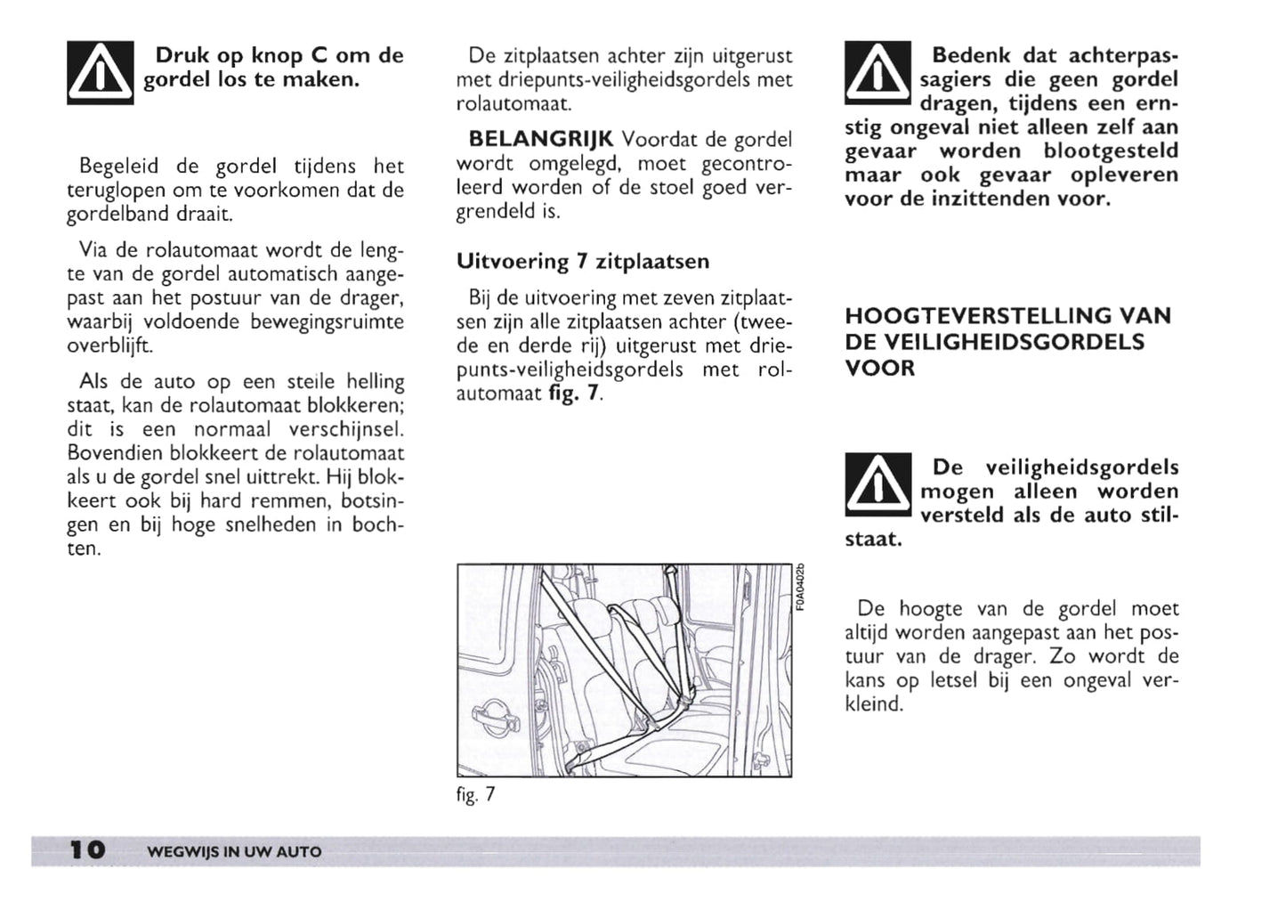 2003-2004 Fiat Doblò Bedienungsanleitung | Niederländisch