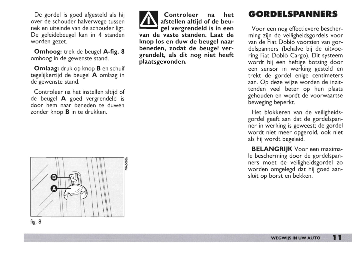 2003-2004 Fiat Doblò Bedienungsanleitung | Niederländisch